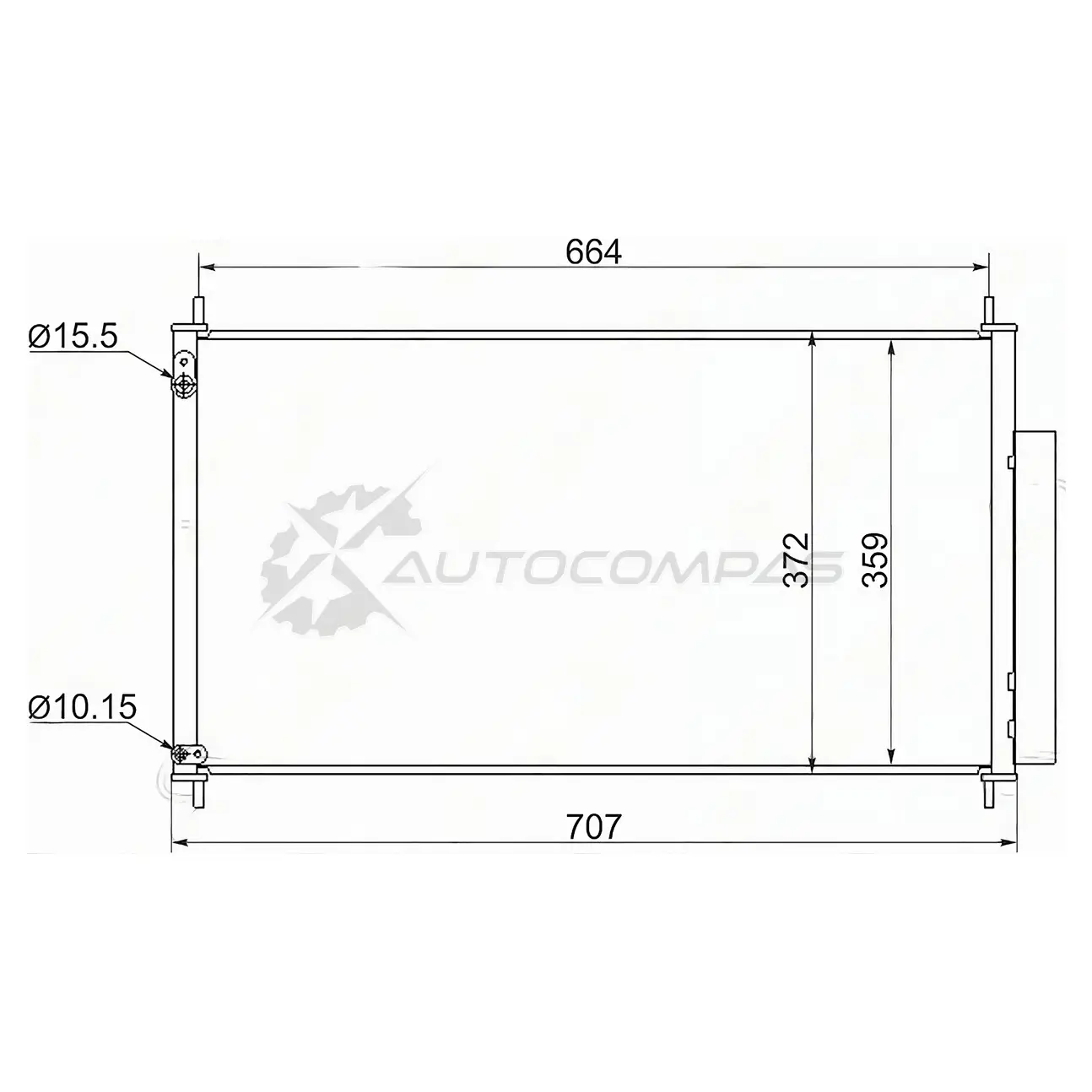 Радиатор кондиционера HONDA CIVIC 12- 3D-5D SAT D 9ID3 STHD11394A0 1422804269 изображение 0