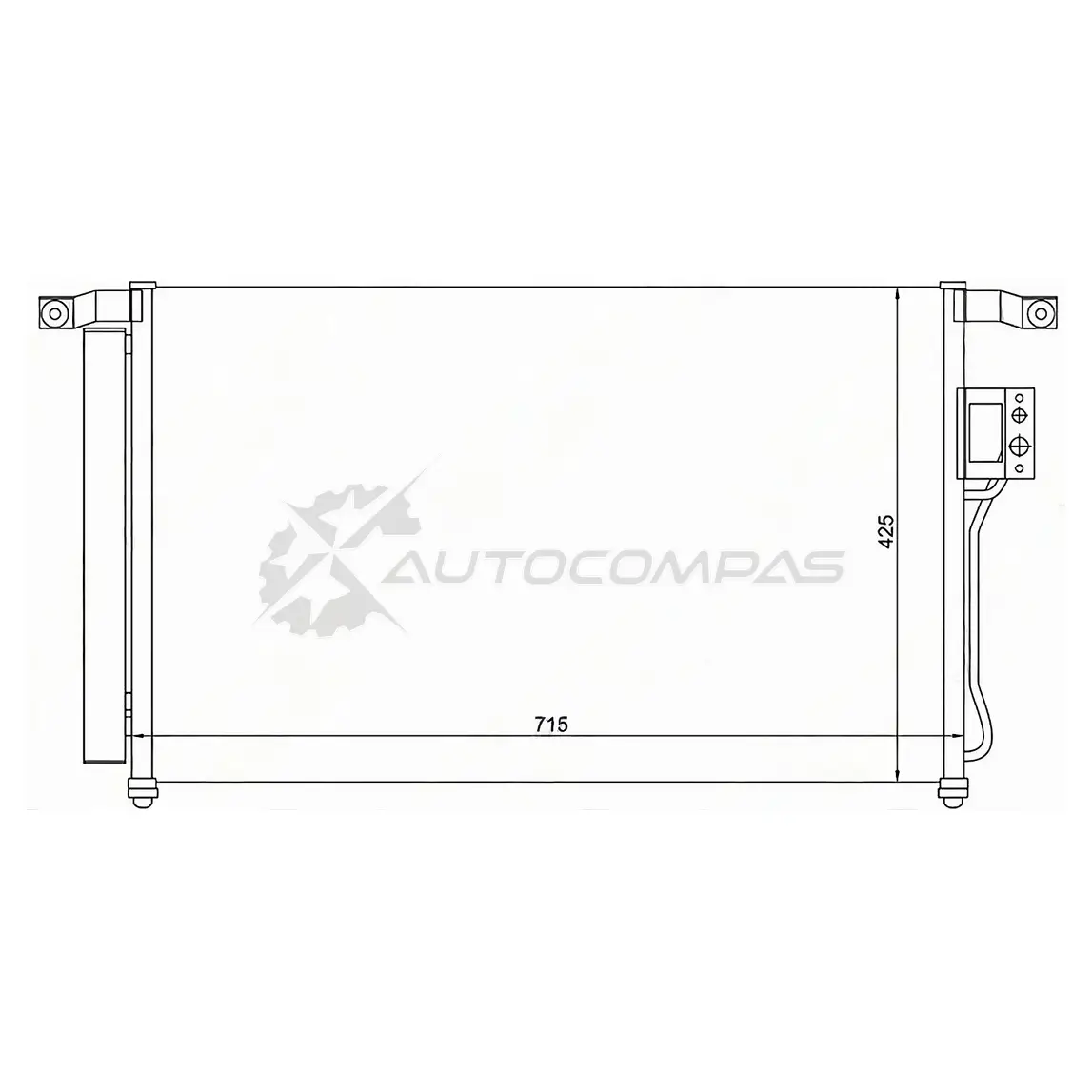 Радиатор кондиционера HYUNDAI SANTA FE 06 SAT STHY06394A0 XT7 PSZ 1422807428 изображение 0