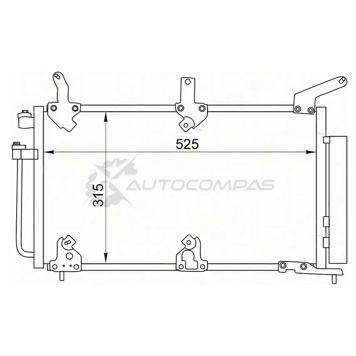 Радиатор кондиционера LADA KALINA 04-13 SAT STLD033940 1440525594 3 TJ6D изображение 0