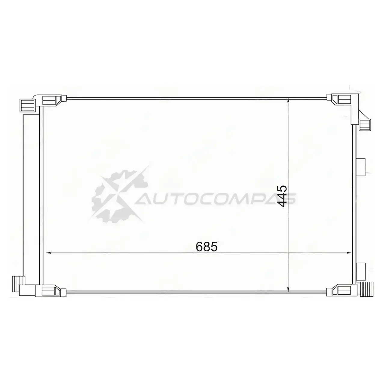 Радиатор кондиционера LEXUS NX200/300H 14- 8ARFTS SAT 1440540242 STLXN1394A0 KAR EO изображение 0