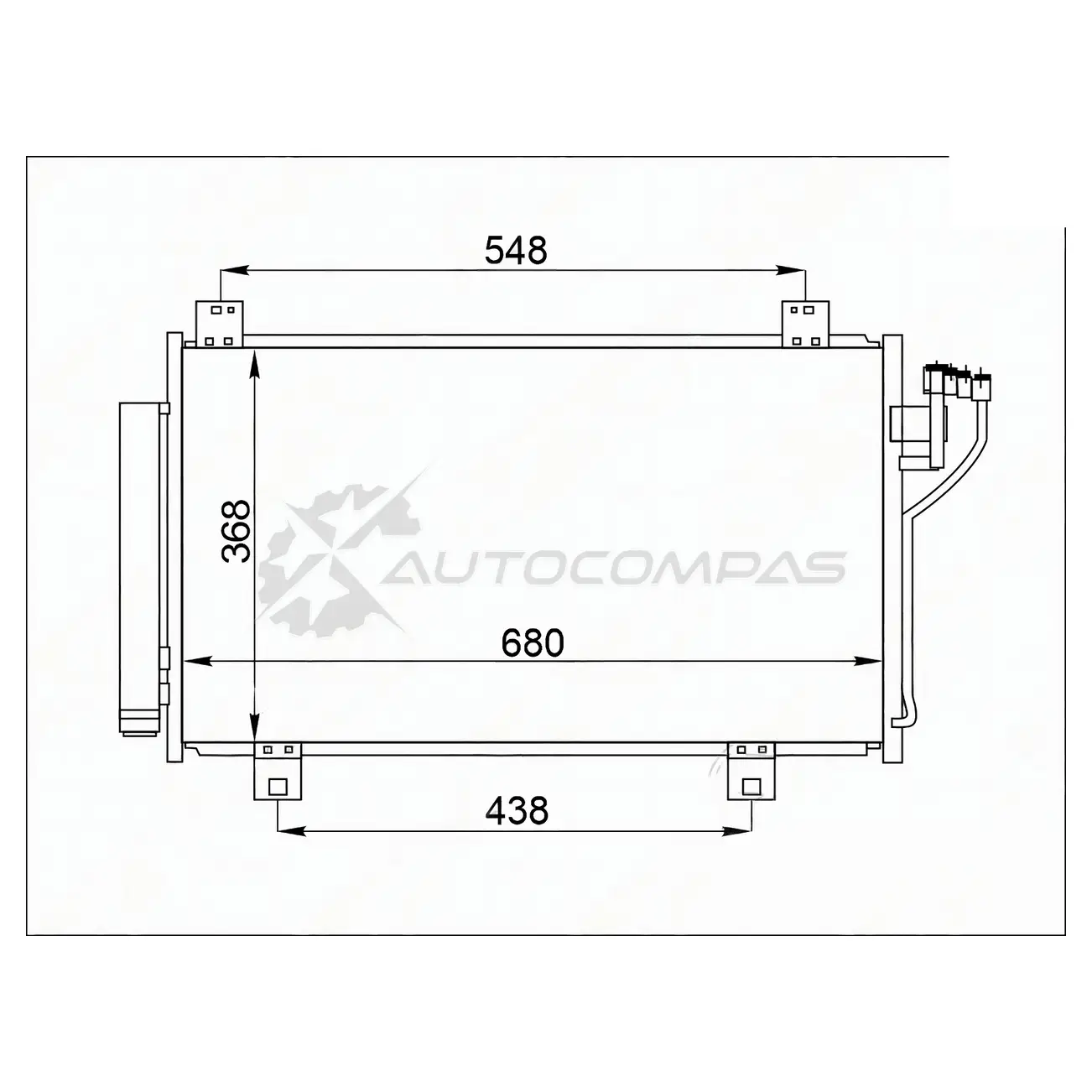 Радиатор кондиционера MAZDA 3 13-/MAZDA 6 13 SAT 1440989449 GI2 3B ST470019
