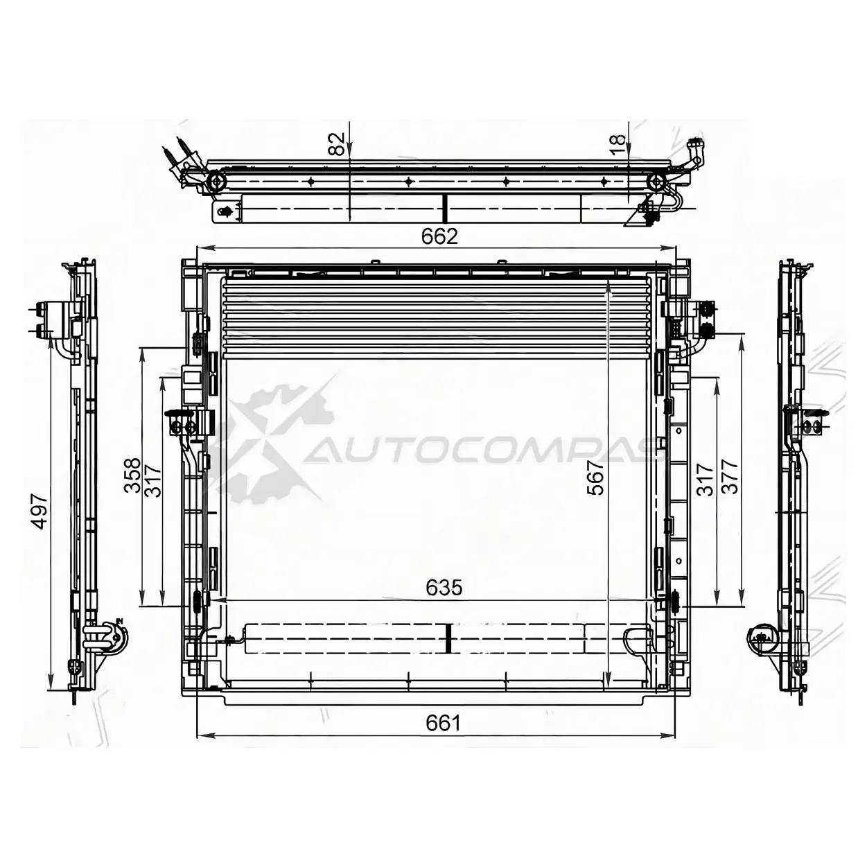 Радиатор кондиционера MERCEDES M-CLASS W166 11-/GL-CLASS X166 12 SAT 1440530322 CEAJ YQ STMD673940