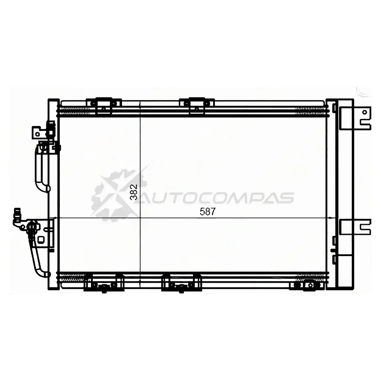 Радиатор кондиционера OPEL ASTRA H 05-/ZAFIRA B 05 SAT TJ O2KY STOP49394C0 1440517642 изображение 0