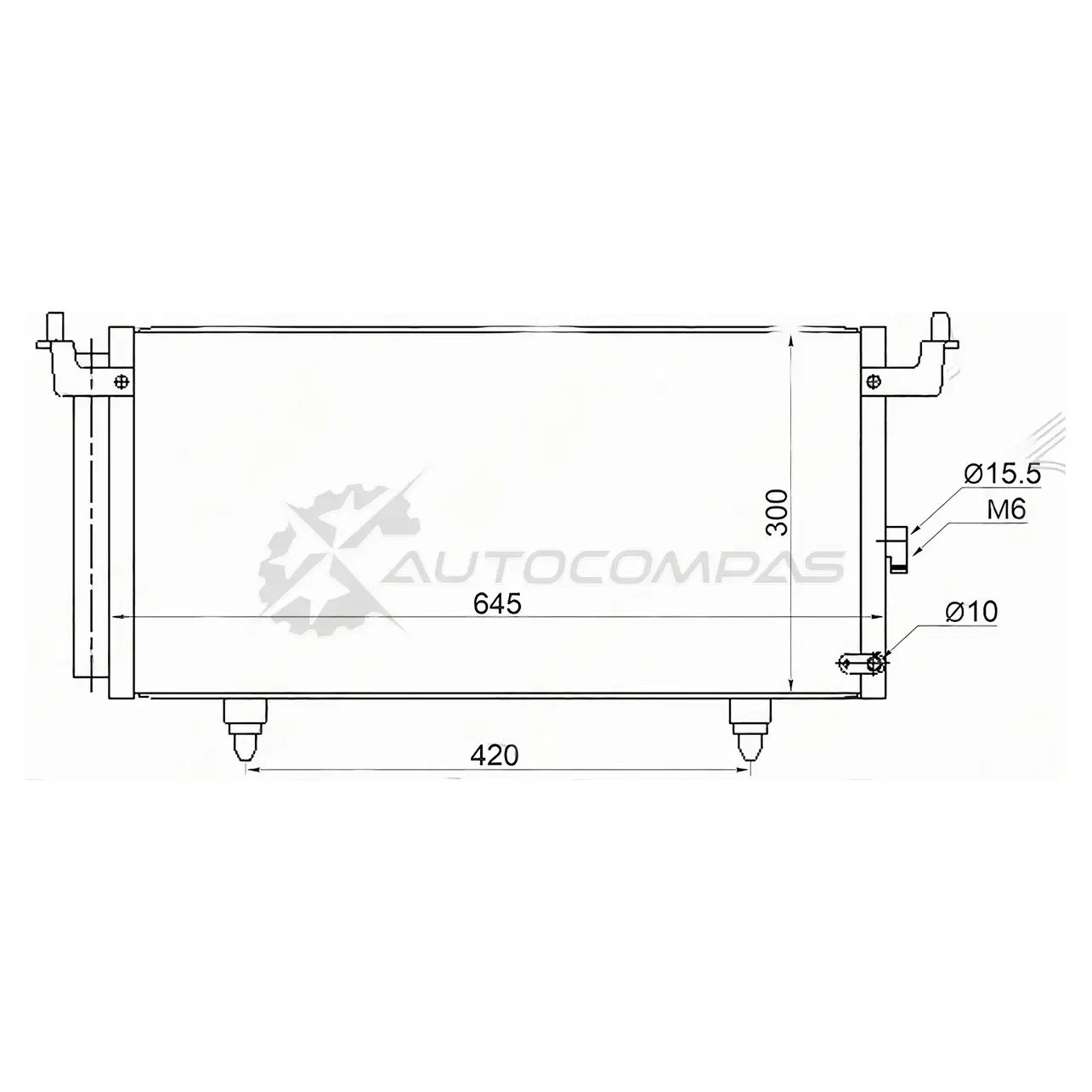 Радиатор кондиционера SUBARU LEGACY 09 SAT 1440536580 STSB683940 BBOB QKW изображение 0