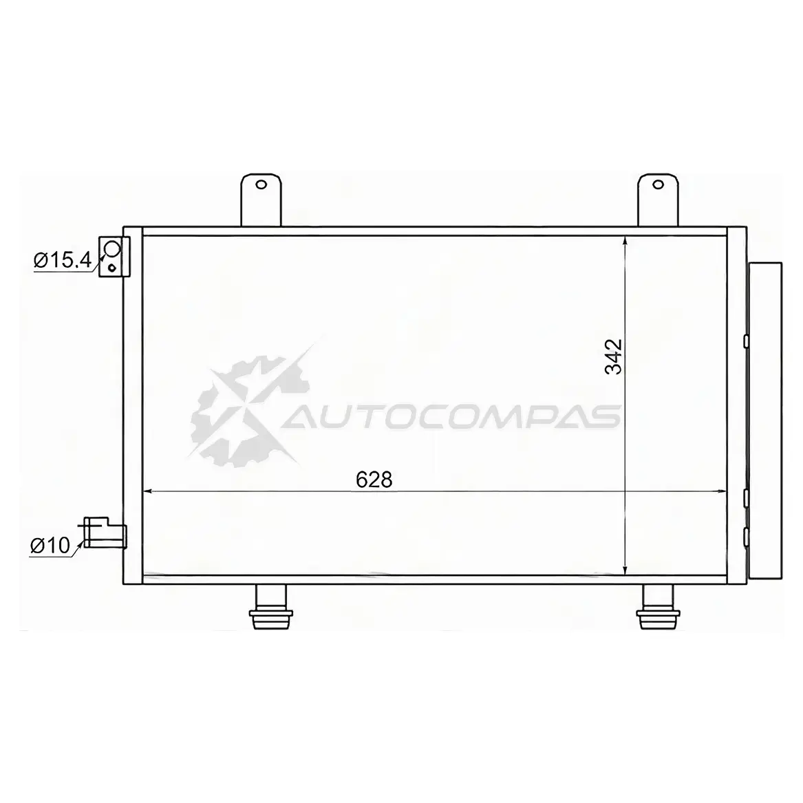 Радиатор кондиционера SUZUKI SX4 06 SAT VBQAD J 1422800567 STSZ533940