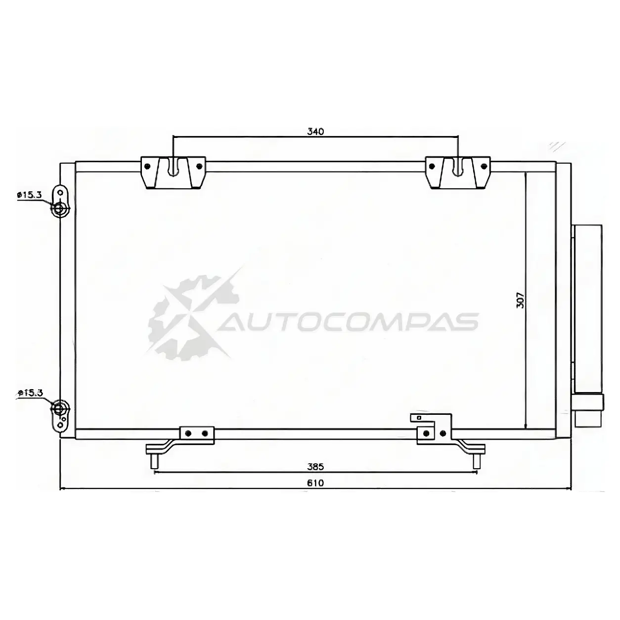 Радиатор кондиционера Toyota AVENSIS T22 97-02 SAT 1422824099 STTY023940 A6IR I изображение 0