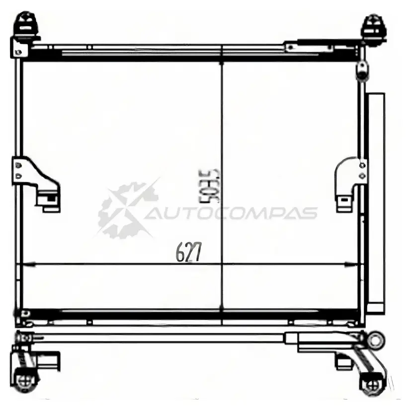 Радиатор кондиционера Toyota LAND CRUISER PRADO 150/4RUNNER N28 09 SAT 1422823450 STTY123940 C0 U0Z