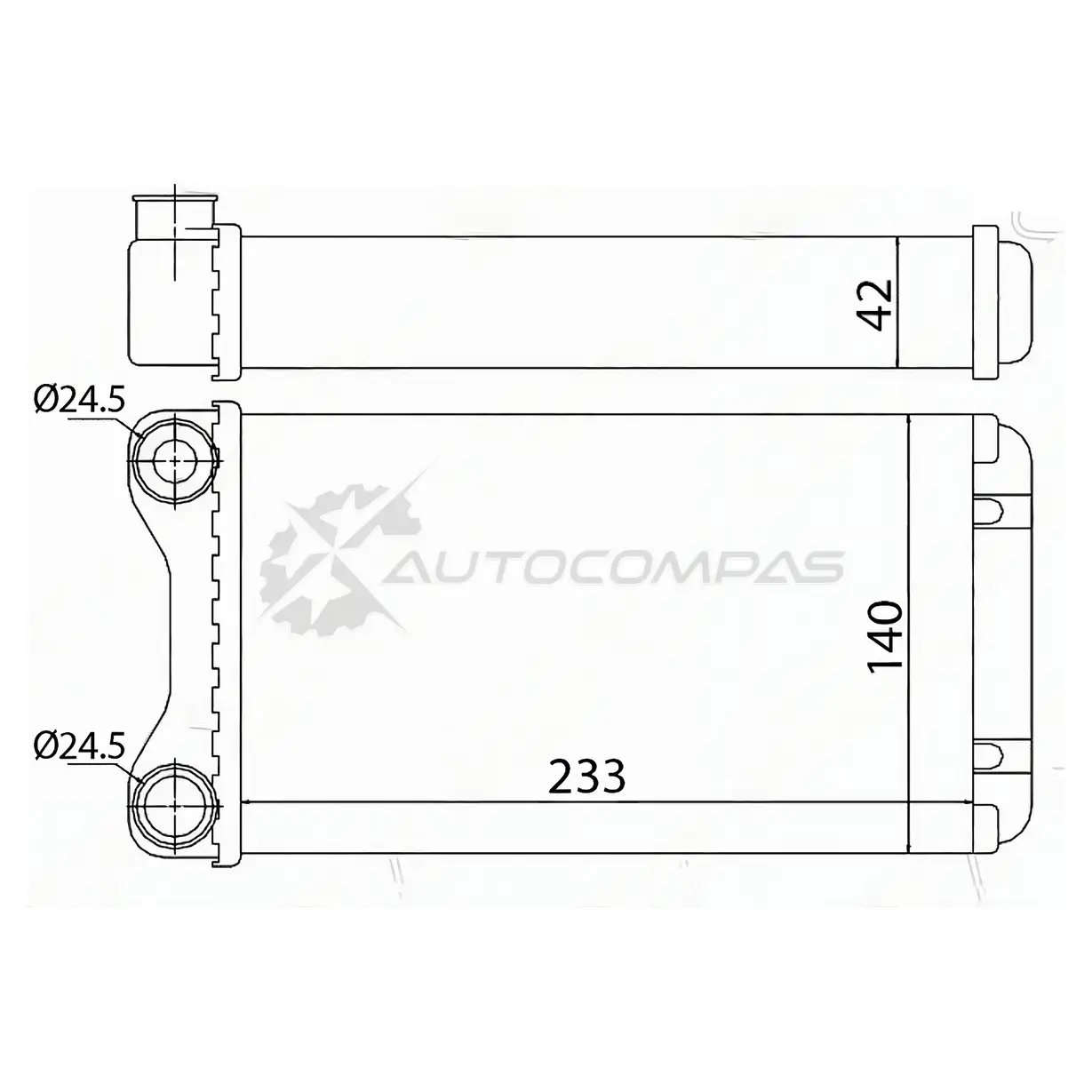 Радиатор печки, теплообменник AUDI A4/S4 00-09/SEAT EXEO 09-(трубчатый) SAT K YCGI ST870028 1440989465