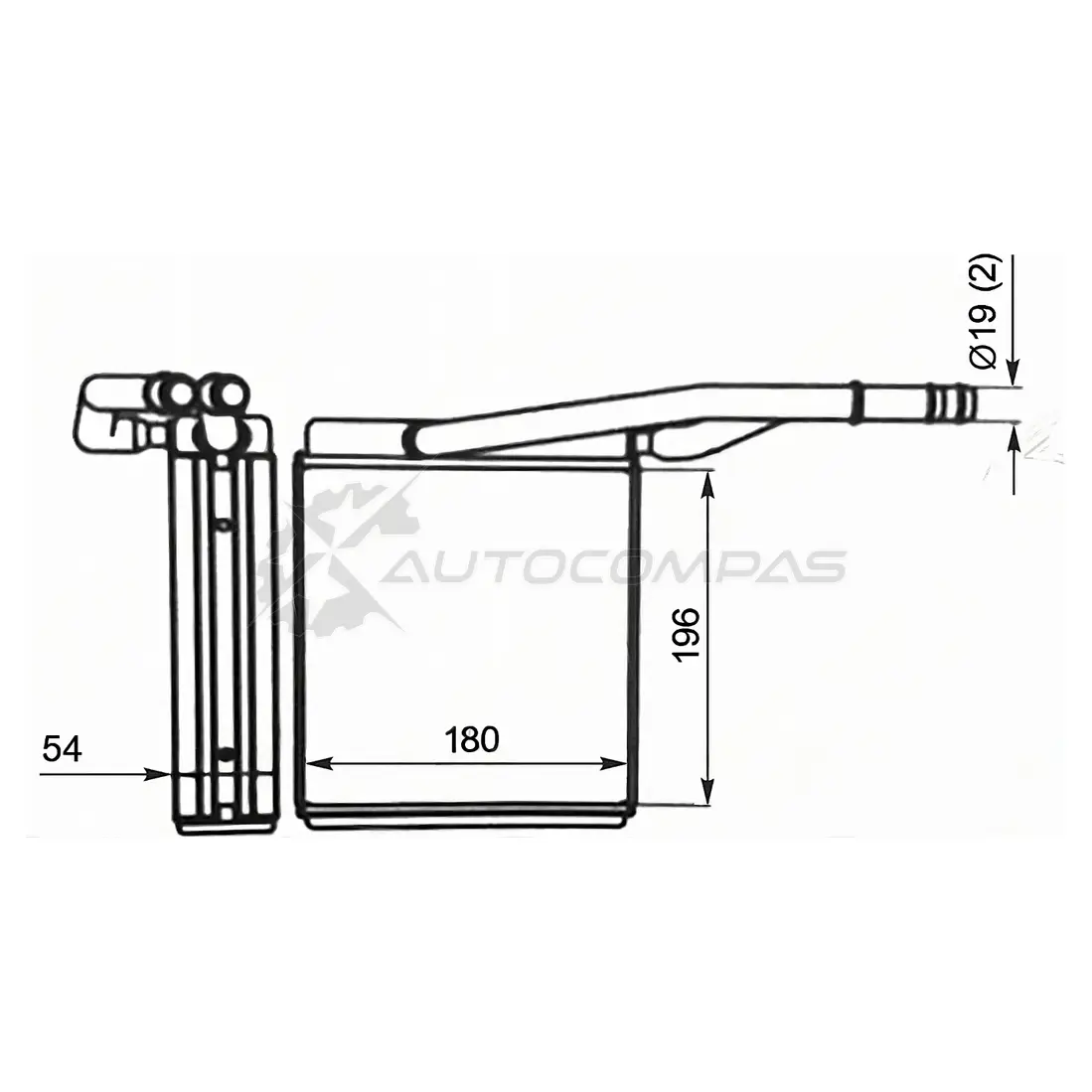 Радиатор печки, теплообменник FORD FOCUS 98-04 SAT 4 0P0L5W 1440515983 STFDA43950 изображение 0