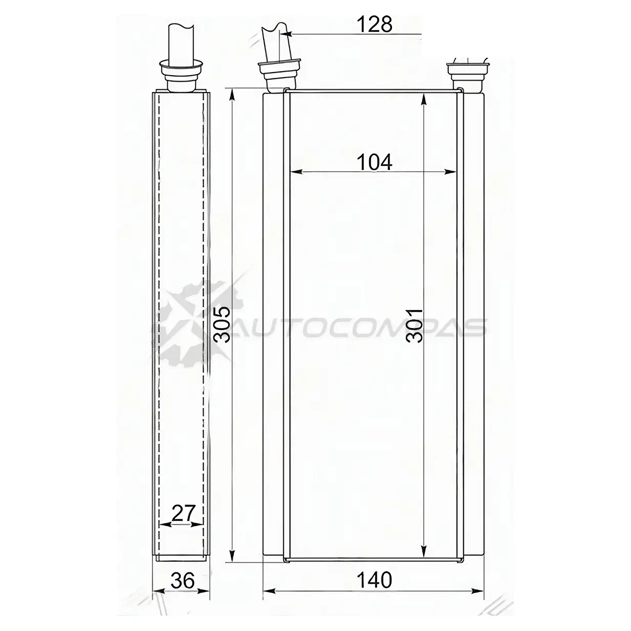 Радиатор печки, теплообменник HONDA CR-V RD5 01-06 SAT ZR DFF 1422803766 STHD663950