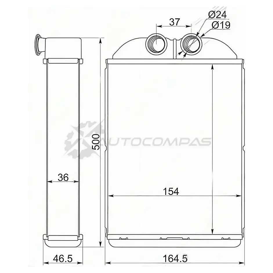 Радиатор печки, теплообменник HONDA STEP WAGON RF1/2 96-01 SAT STHD483950 CYIL 3 1422803765