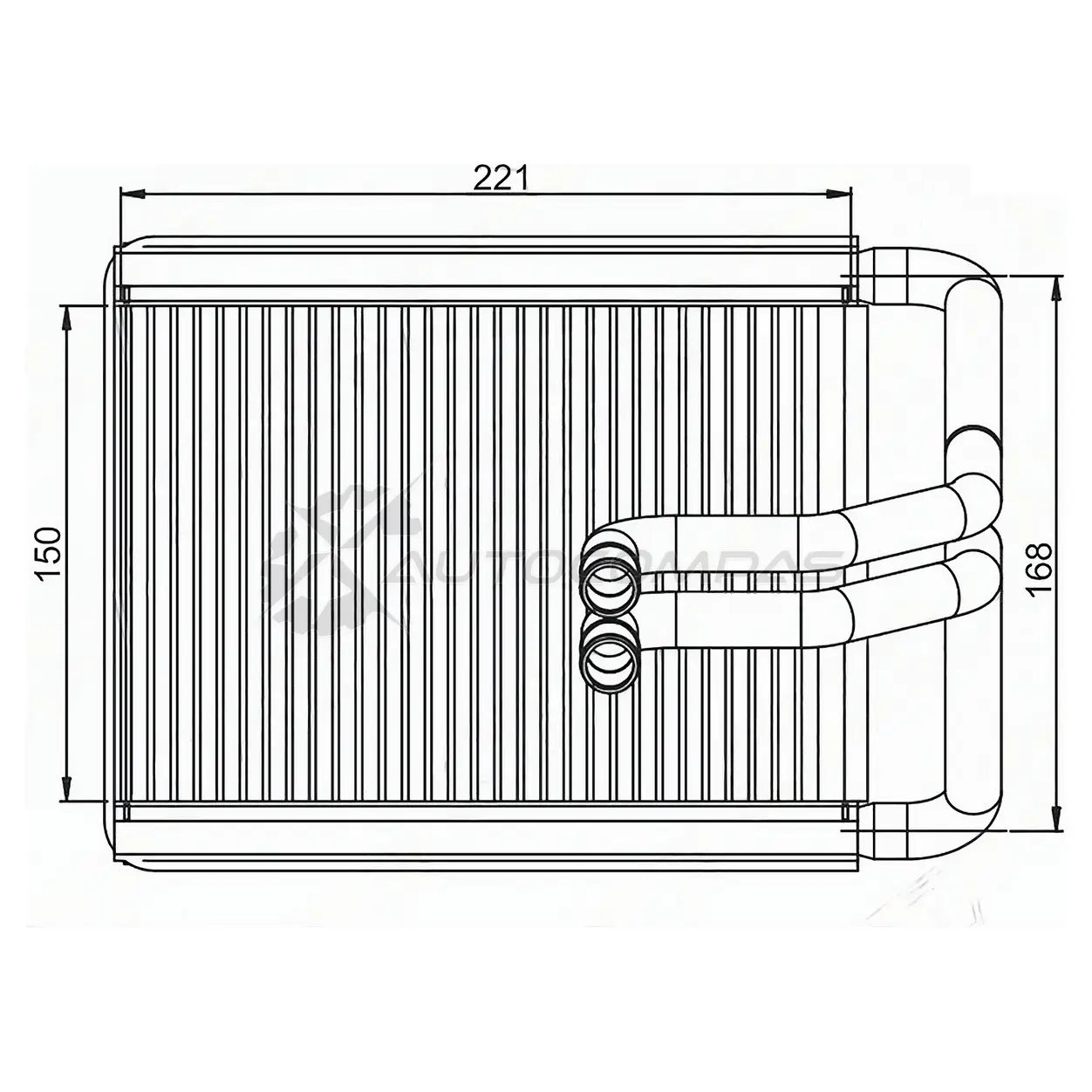 Радиатор печки, теплообменник HYUNDAI TUCSON/KIA SPORTAGE 03 SAT M7Z1 W 1422806996 STHN503950 изображение 0