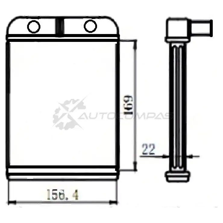 Радиатор печки, теплообменник KIA SPECTRA/SEPHIA/SHUMA 96 SAT STKA403950 J IFT7I 1422807845 изображение 0