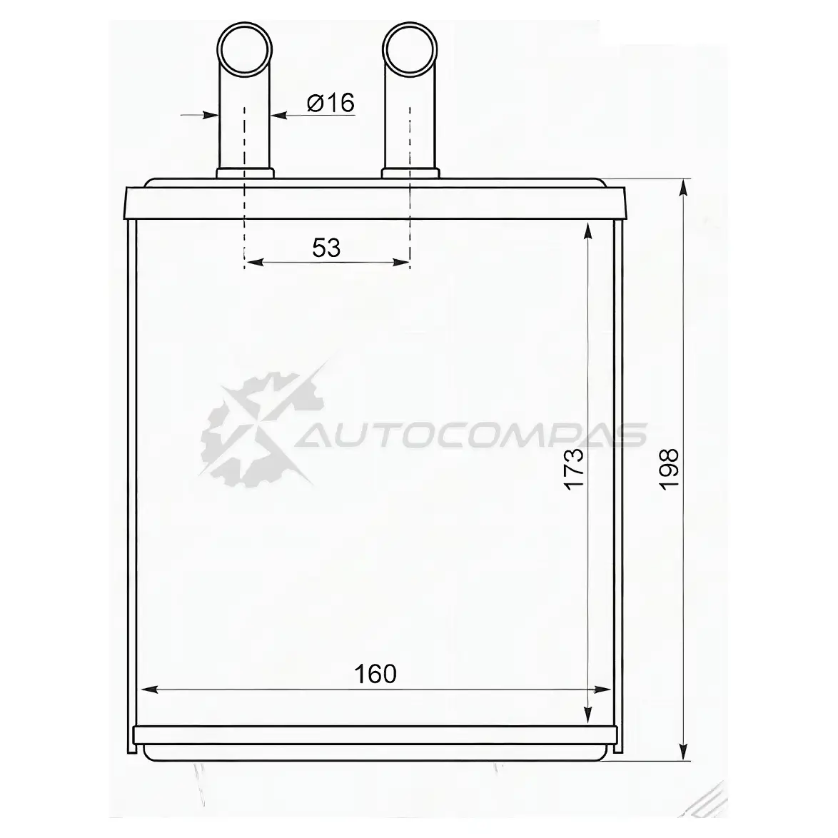 Радиатор печки, теплообменник SUBARU IMPREZA/FORESTER 97 SAT STSB013950 1422820375 H9CKCC V