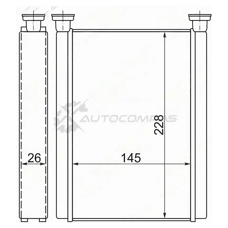 Радиатор печки, теплообменник Toyota CAMRY CV30 01-06/SOLARA 03-08/Toyota LAND CRUISER 100 98-07 SAT 1422823420 R08 IW STTY383950 изображение 0