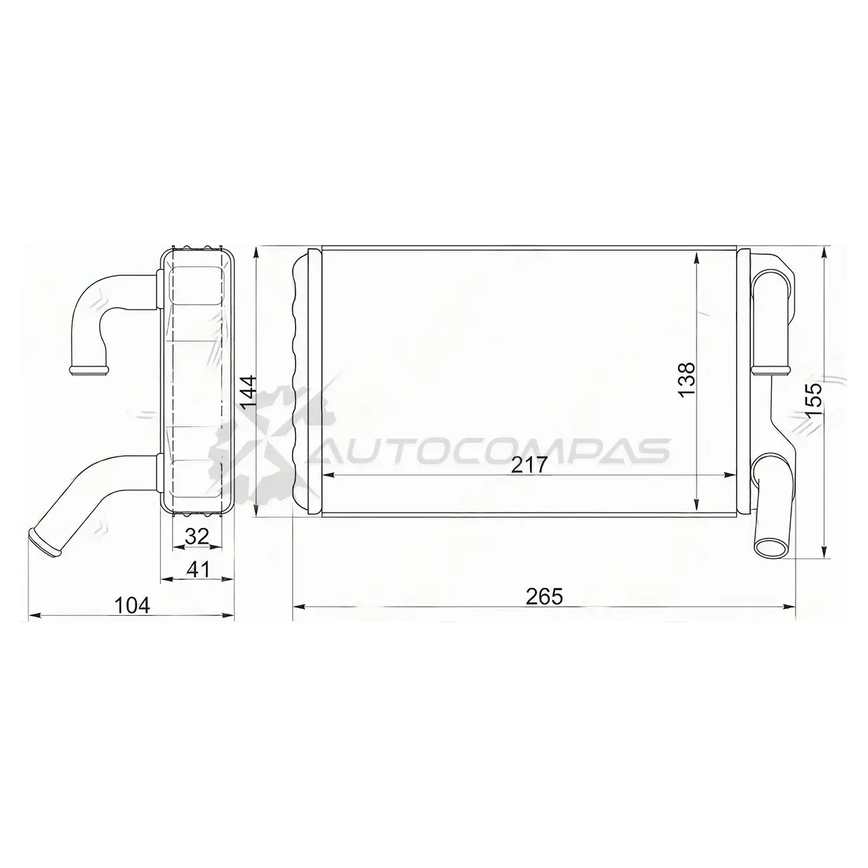 Радиатор печки, теплообменник Toyota CAMRY/VISTA 94-98 SAT KO CMZX STTY363950 1422824043 изображение 0