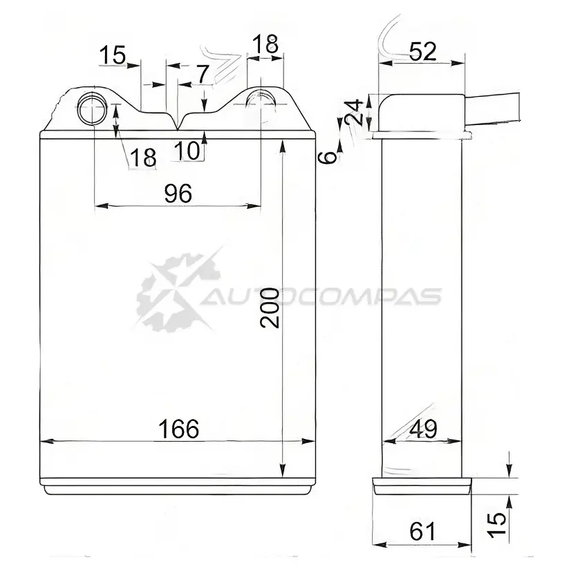 Радиатор печки, теплообменник Toyota LAND CRUISER 80 90-98/HONDA ODISSEY RA1 95-99 SAT STTY883950 1422804142 CFB A12