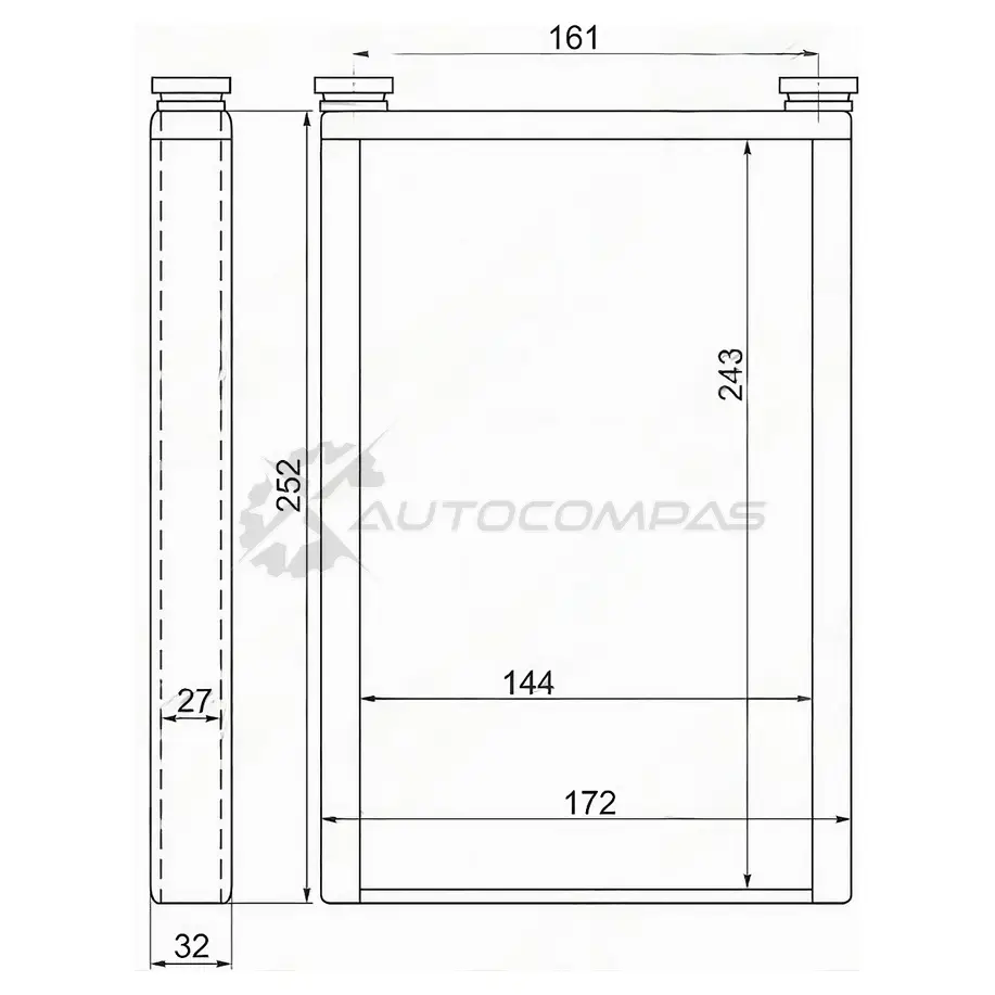 Радиатор печки, теплообменник Toyota LAND CRUISER PRADO 150 09 SAT STTY123950 1422826092 6CTA Q изображение 0