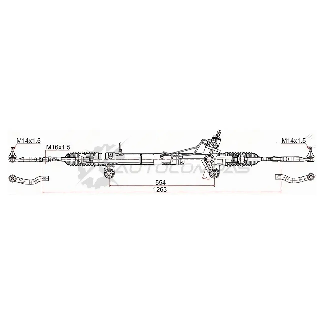 Рулевая рейка FORTUNER/HILUX 13- LHD SAT ST442000K780 1422831608 9DVQ Y