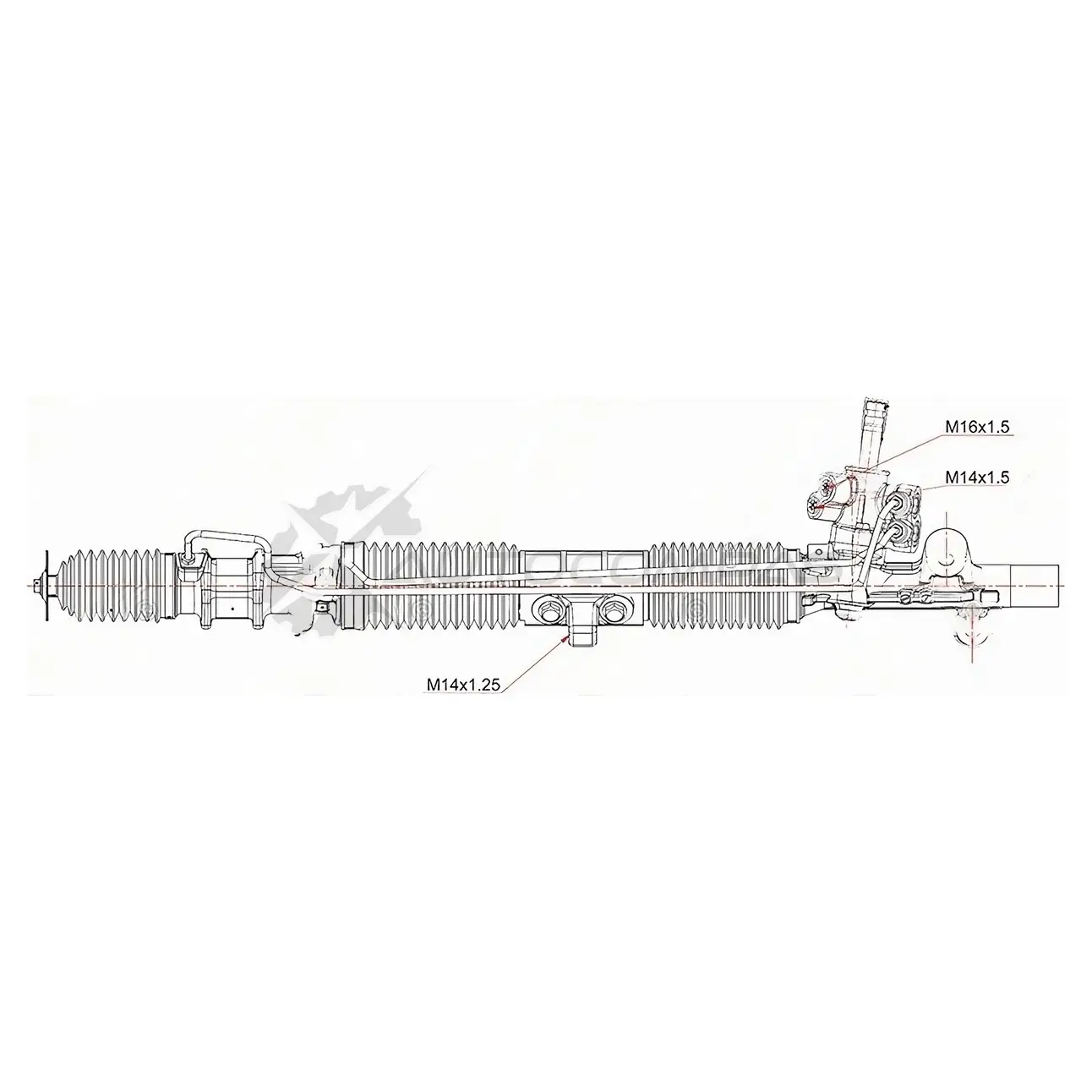 Рулевая рейка HONDA CR-V RD4L/RD5L LHD SAT M9 D3T 1422804994 ST53601S9AA01 изображение 0