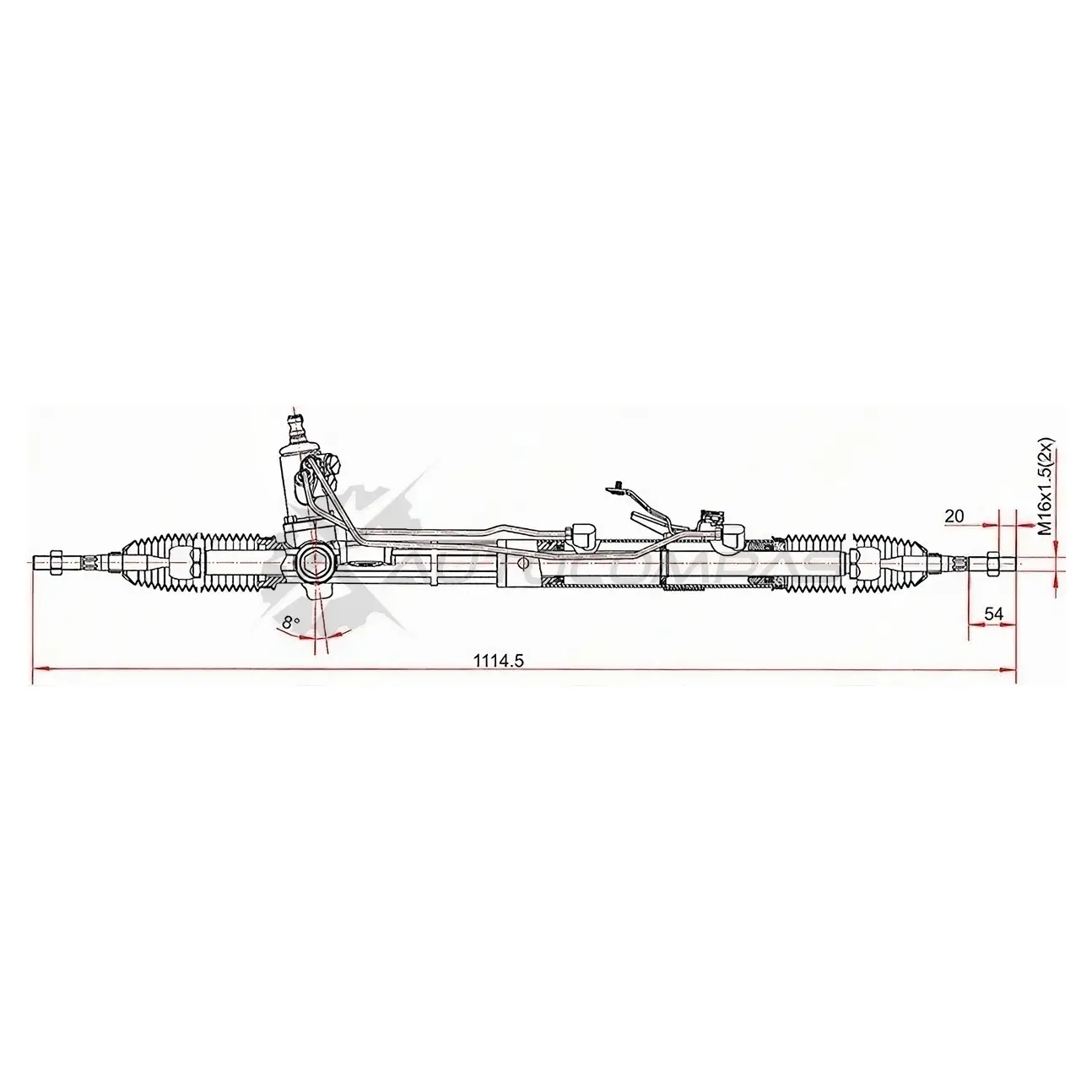Рулевая рейка HYUNDAI SANTA FE 2,7 LHD SAT ST577002B000 4HJ4TU N 1422806489