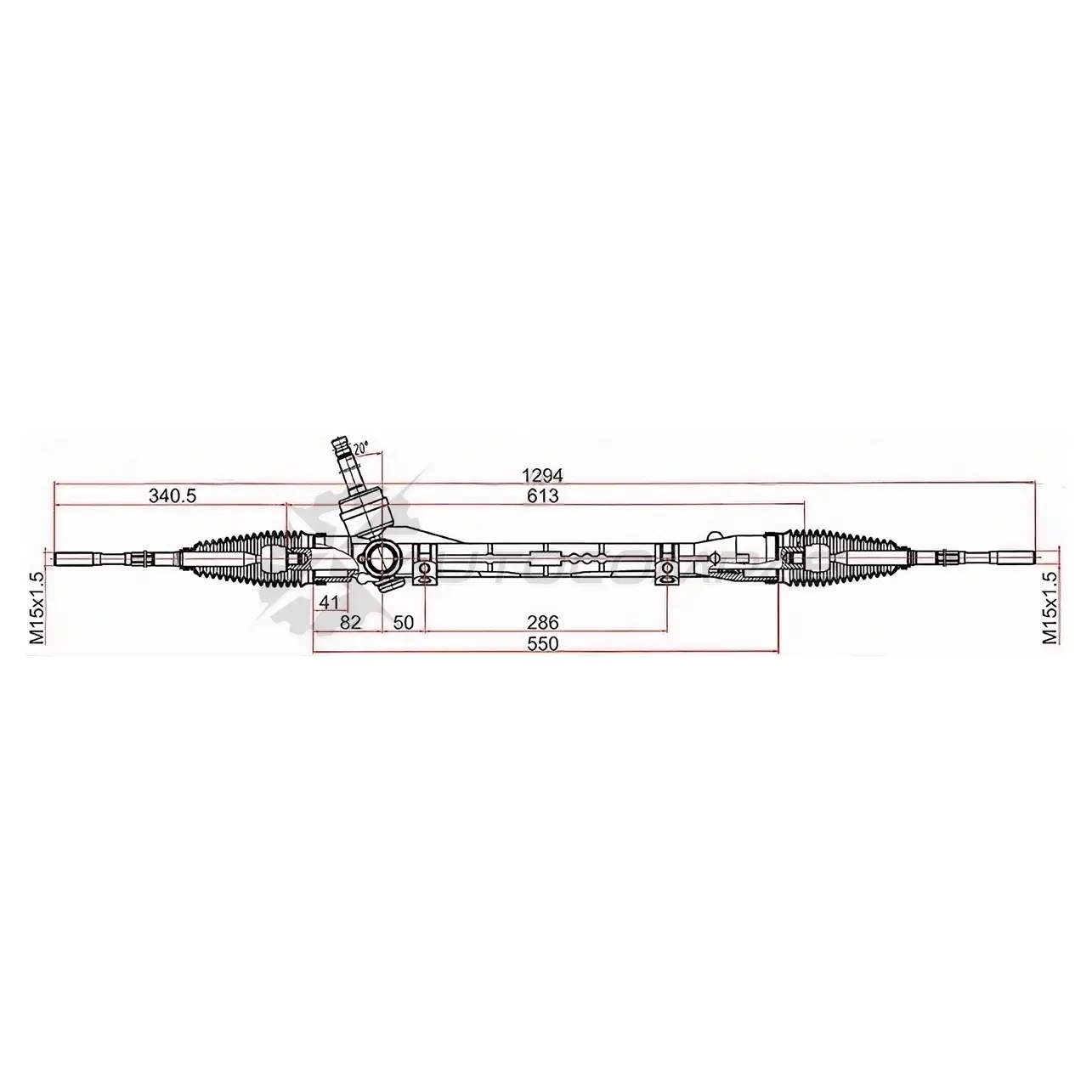 Рулевая рейка MITSUBISHI ASX 10-/OUTLANDER 12- LHD SAT O CX4MI0 ST4410A453 1422814033