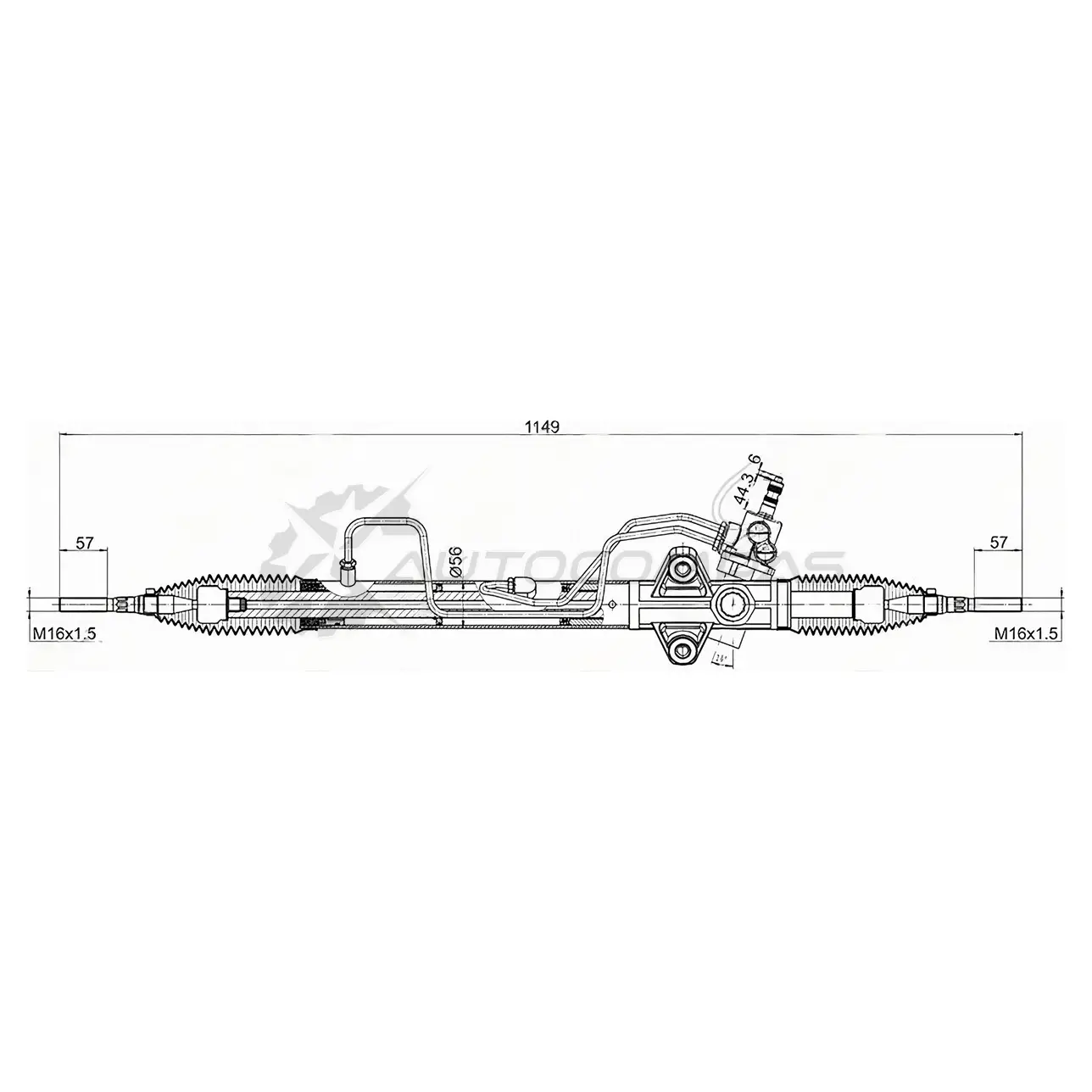 Рулевая рейка Mitsubishi L200 05-/PAJERO/MONTERO SPORT KG/KH 08- LHD SAT STMR333500 KG GVT 1422812527