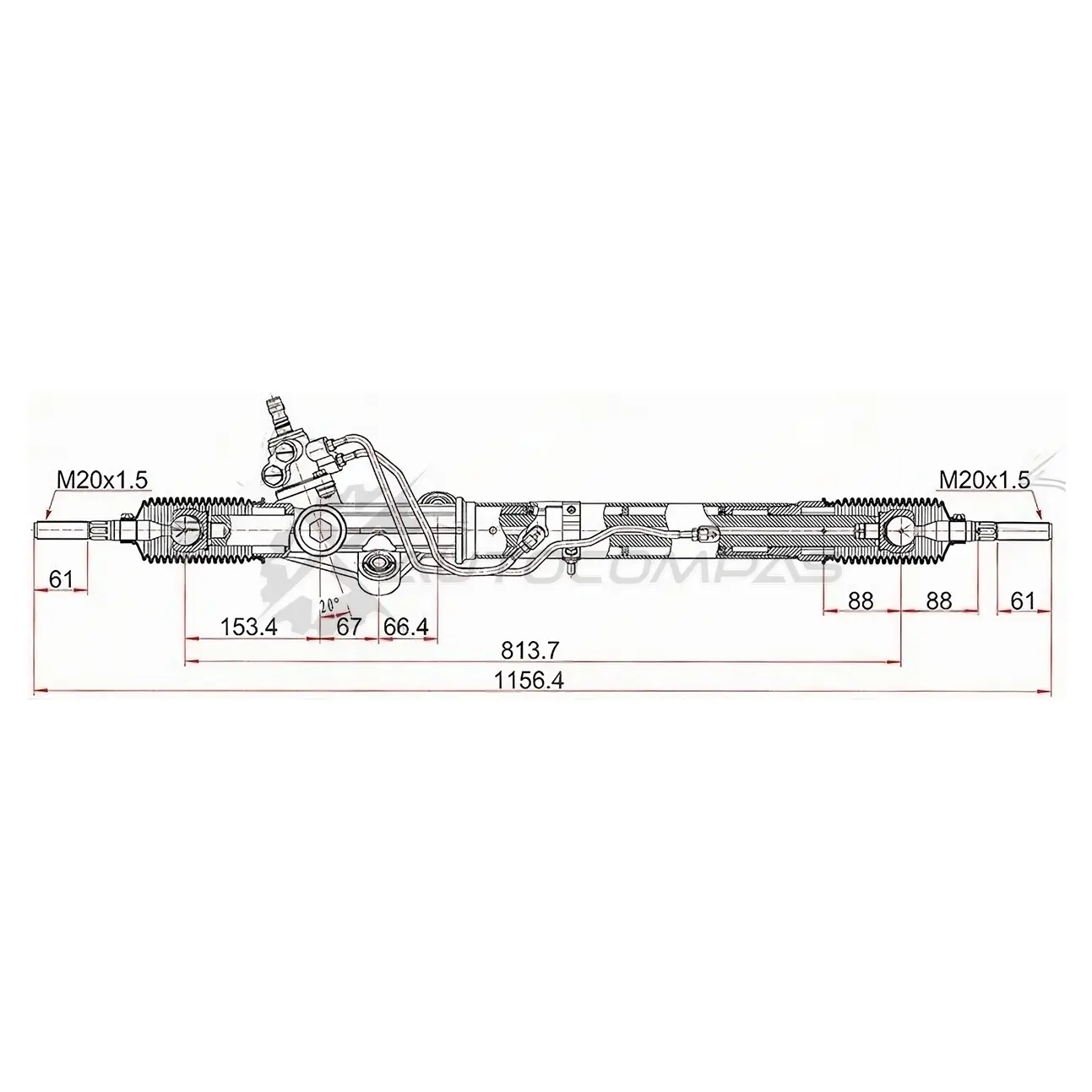 Рулевая рейка Toyota Land Cruiser 98-02 RHD SAT 1422822354 Q Z9W4 ST4425060030