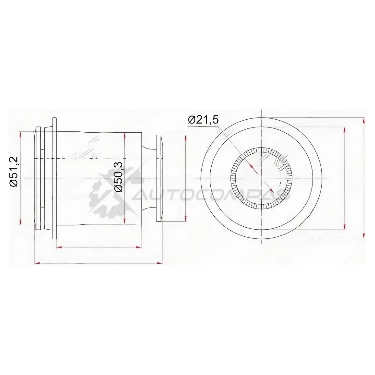 Сайлентблок передний переднего нижнего рычага Toyota 4RUNNER/FJ CRUISER/LAND CRUISER PRADO/LEXUS GX460 09 SAT 1422825088 87RQMY G ST4865460050