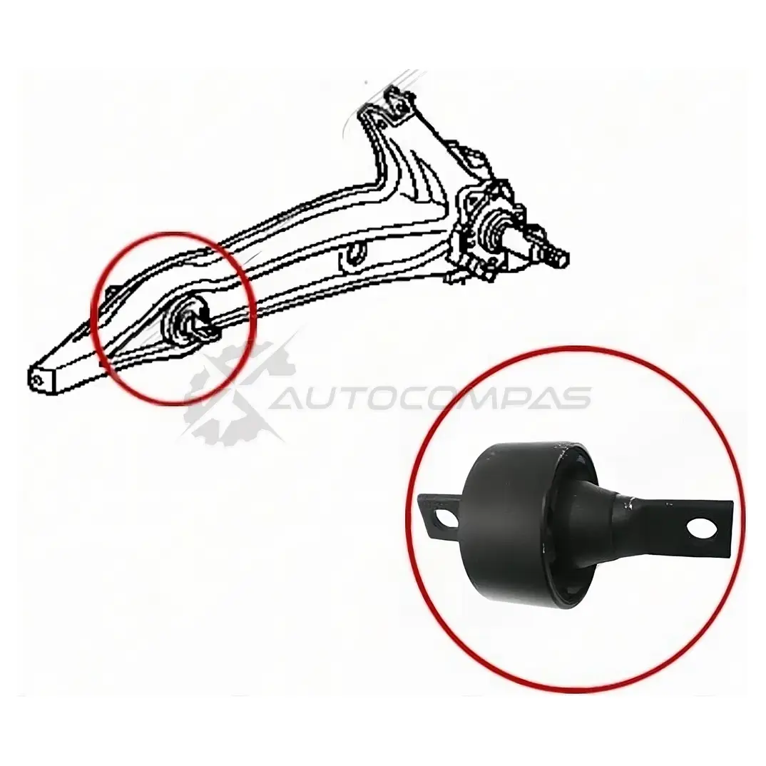 Сайлентблок заднего продольного рычага HONDA CIVIC/COUPE/FERIO/CR-V/DOMANI/PARTNER 91-01 SAT ST52370SH3G70 0FX HPP 1422802910