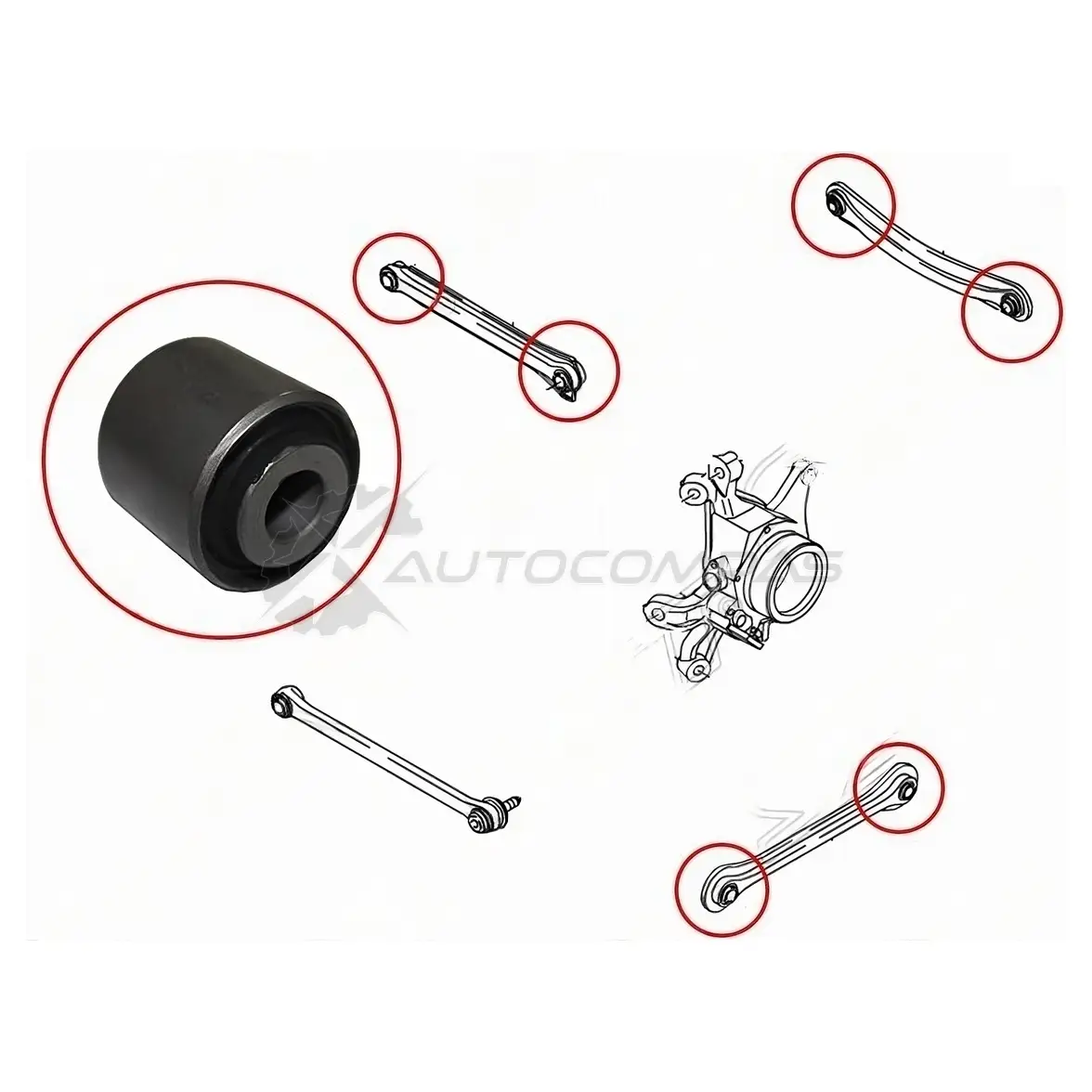 Сайлентблок задней тяги SSANG YONG KYRON 05-12/NEW ACTION 10-13/REXTON 02-12/SUZUKI GRAND VITARA/ESC SAT 1422820259 ST4540121000B JR 1TKTB
