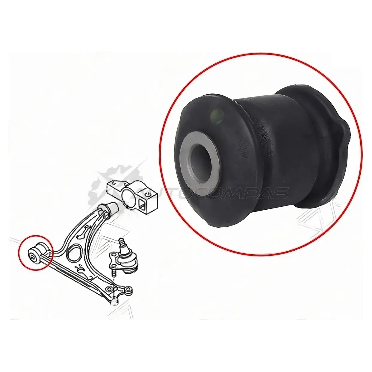 Сайлентблок переднего нижнего рычага задний (горизонт) HONDA CIVIC 12 SAT ST51392SNA013 1 3766T 1422876178