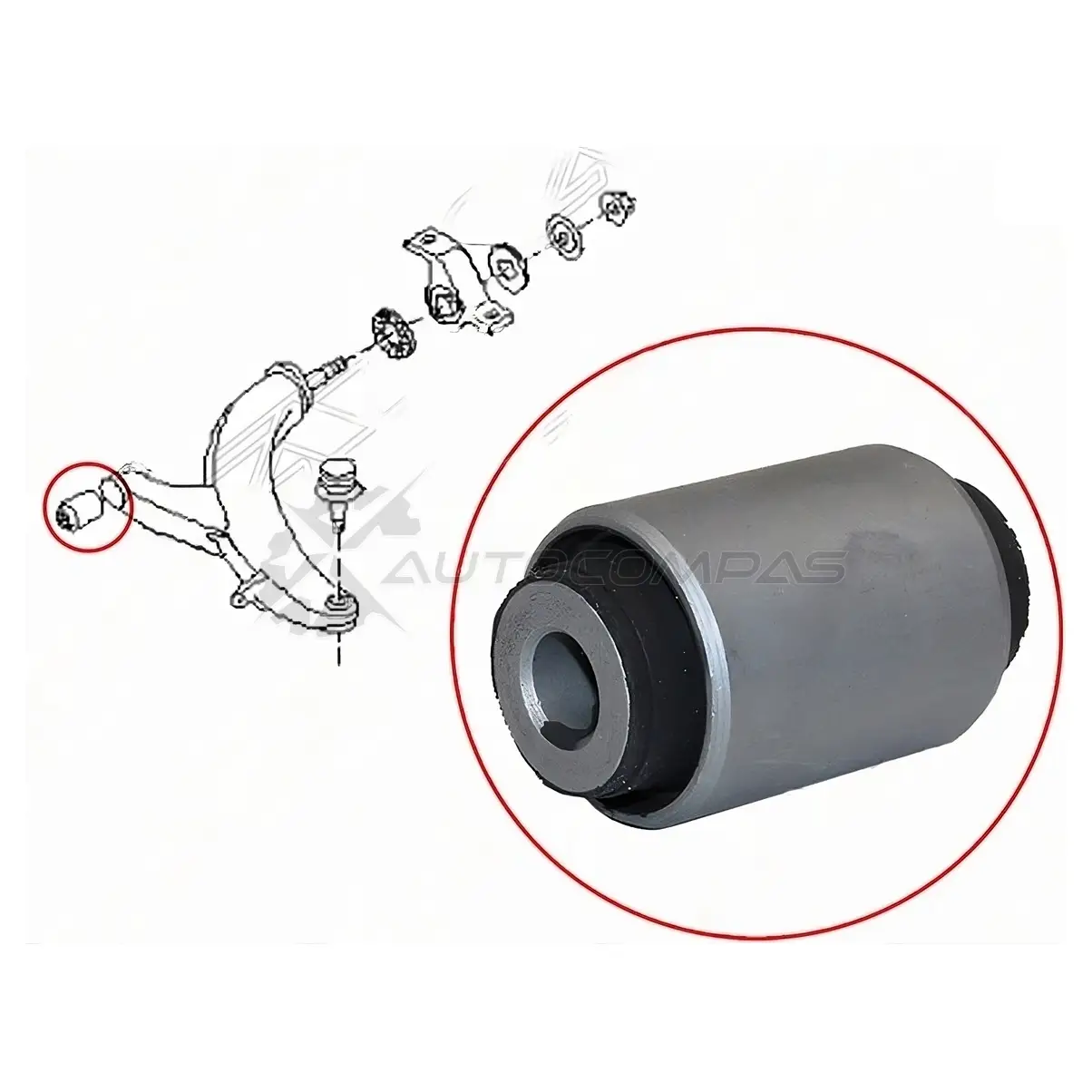 Сайлентблок переднего рычага передний SUBARU FORESTER 01-07/IMPREZA 00-07 SAT O24IMU 6 ST20204SA000 1440536566