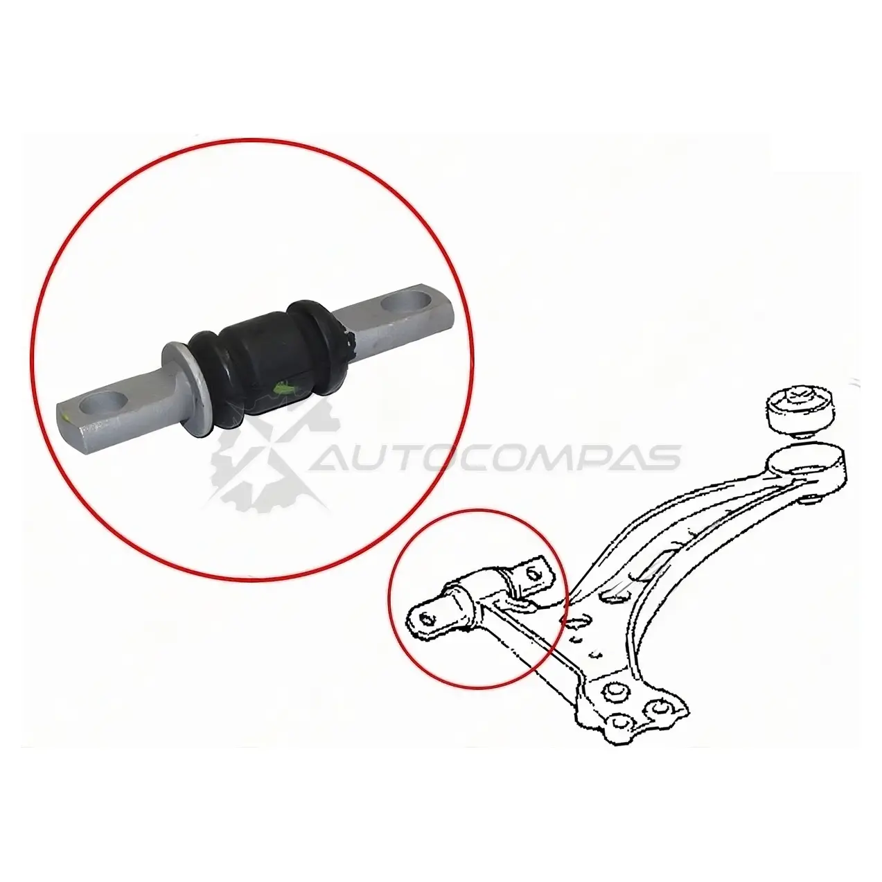 Сайлентблок передний передний нижнего рычага Toyota AVALON/CAMRY/HARRIER/MARK2/WINDOM/LEXUS ES/RX300 91-03 SAT ST4865433040 FSK BE 1422822954 изображение 0