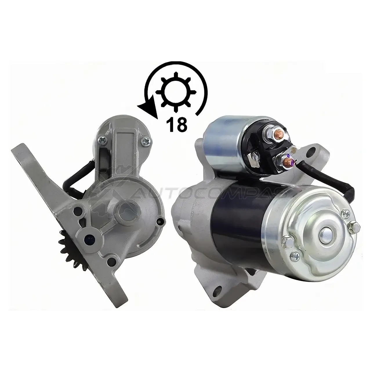 Стартер MAZDA 323/626/MX-6/XEDOS 6 2.0/2.5 92-97/MPV 2.5 99-06 KL-ZE 12V 1.7kW Z=18 SAT 1440528554 LG 6DZTW STGY0118400B изображение 0