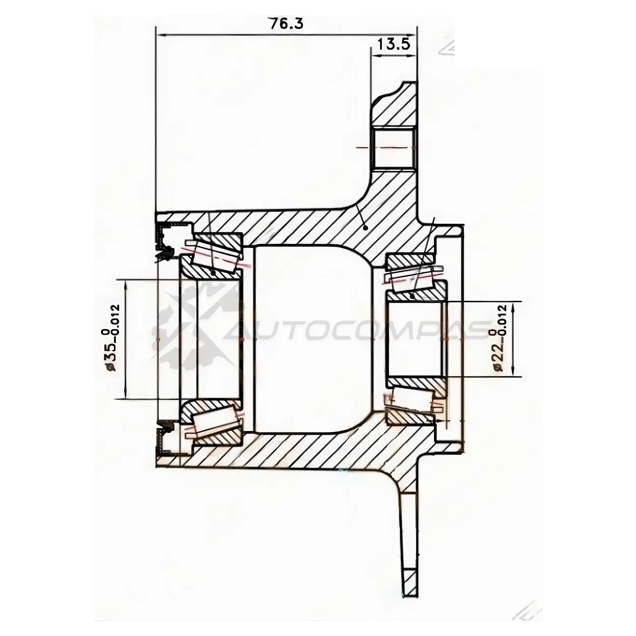 Ступица с подшипником передняя MERCEDES BENZ C-CLASSE 204 2006 SAT 0 TVKZO 1422875775 ST2043300625 изображение 0