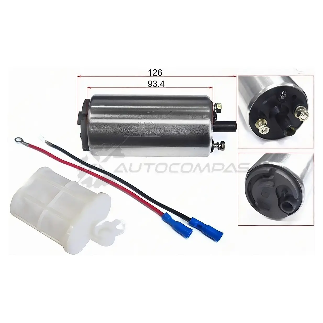 Топливный насос 12V, 3BAR, 95L/H, V=2000-3000 1G-G, 7M-GE, 3S-GTE 86-93 SAT STFP03 S5N 7F 1422800405