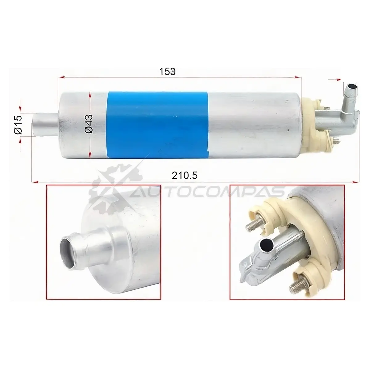 Топливный насос Mercedes W124/W140/W163/W202/W210/W220/W461 SAT 04V JJ9B STFP19 1422888737