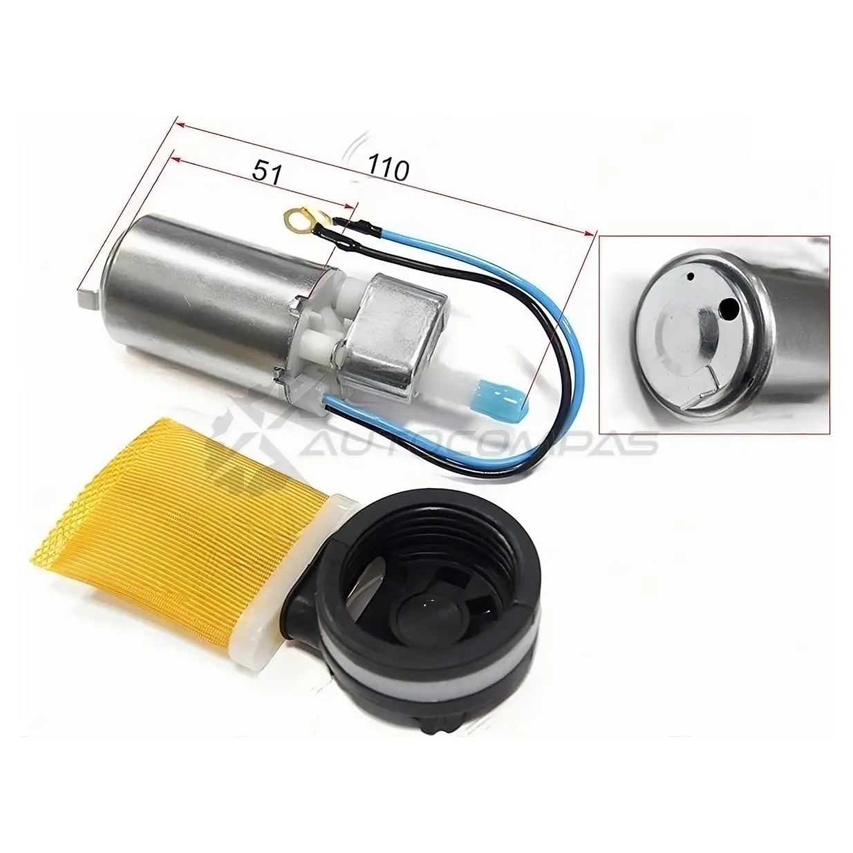 Топливный насос SUZUKI SWIFT 12V 0.1 BAR 90L/H SAT 1422799469 STFP20 8D1W 09A