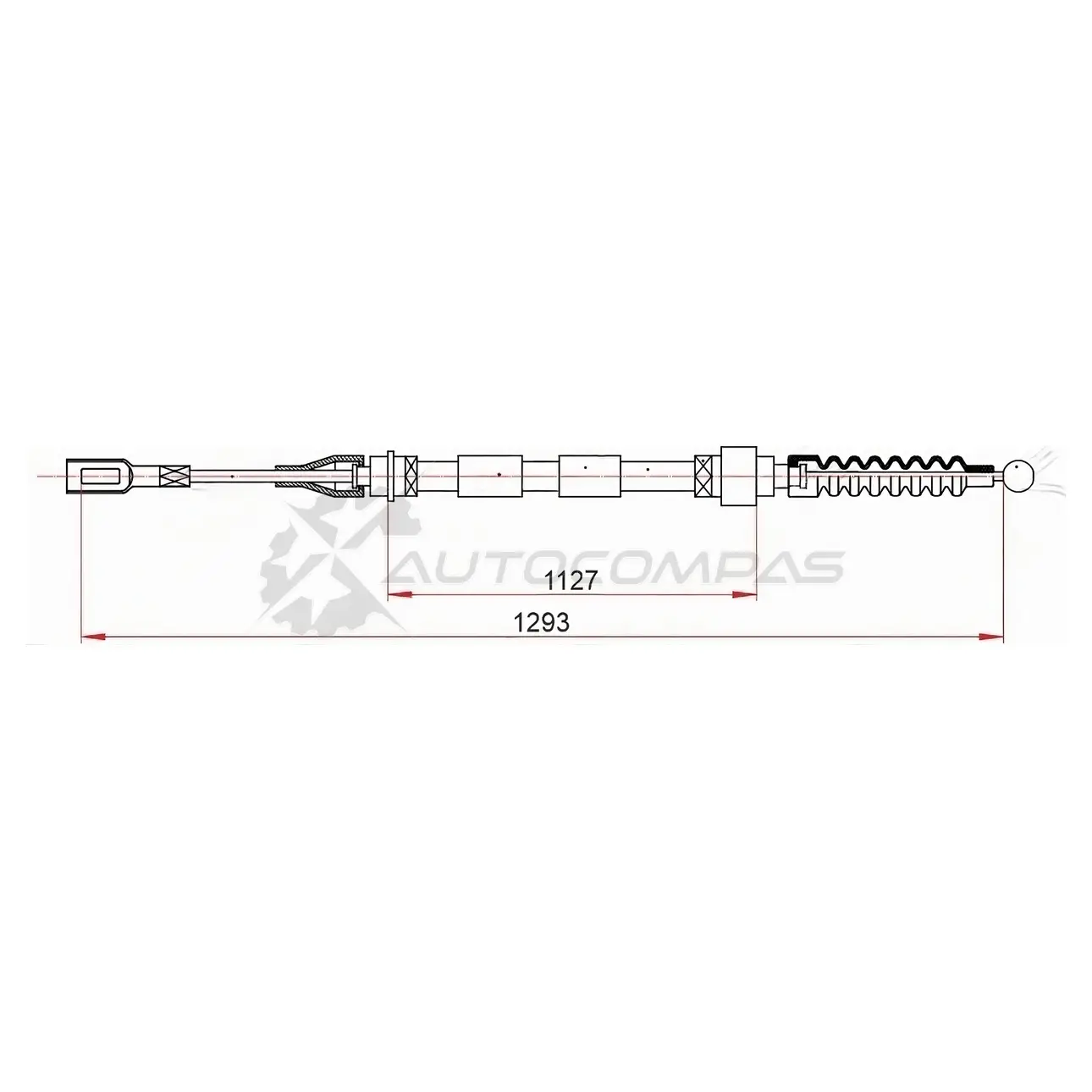 Трос ручника FORD GALAXY I (WGR)/VOLKSWAGEN SHARAN I (7M) 95-06 SAT 1440547830 ST520018 6 5MVZ3