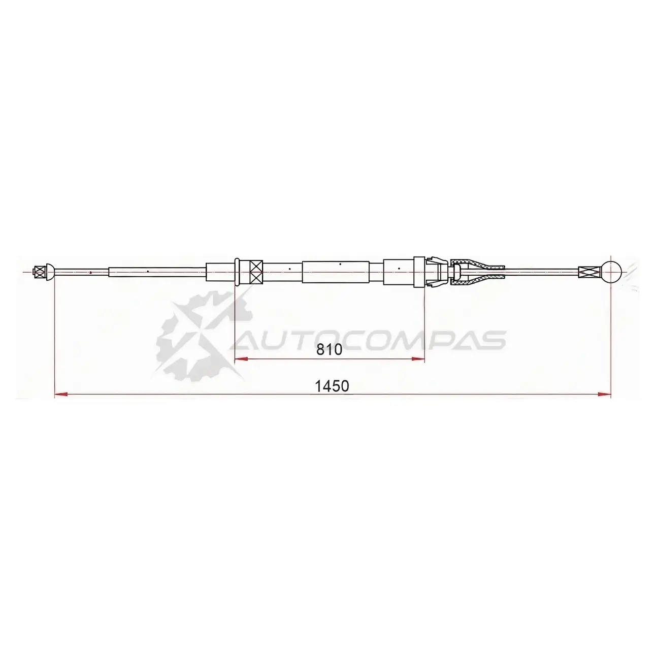 Трос ручника VAG GOLF V/VI 05-/JETTA V 05-10/OCTAVIA II 04-08/YETI 09 SAT ST1K0609721BB 1440547816 KC DSG5U изображение 0