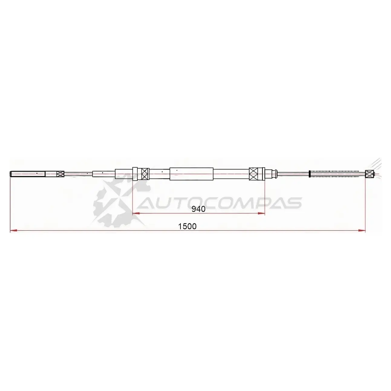 Трос ручника VOLKSWAGEN GOLF III/VENTO (1H2) 92-98 SAT 1440547832 ST520016 N8EZ 4 изображение 0