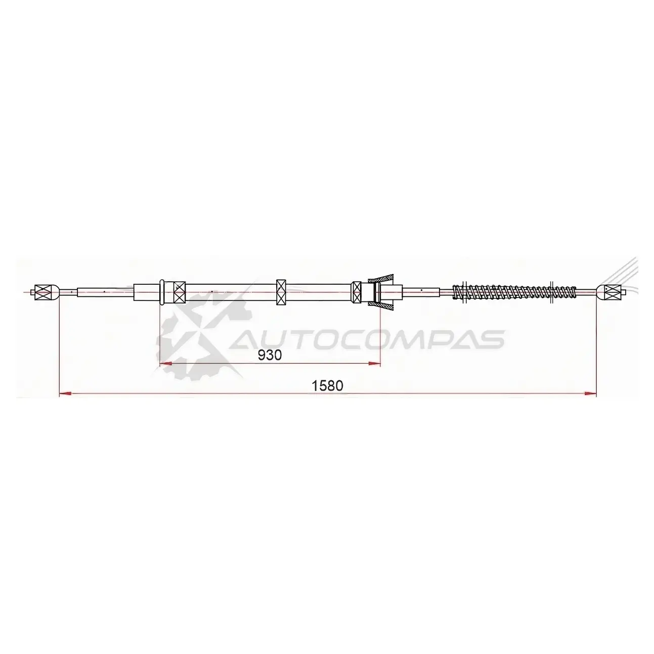 Трос ручника VOLKSWAGEN POLO IV 01-09/SKODA FABIA II 07-14 SAT 1440547817 ST520035 Y9DN 0