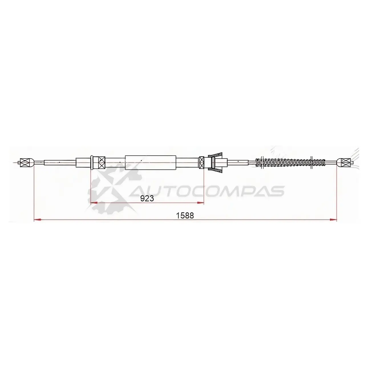 Трос ручника VW POLO (EURO) справа/слева 08-15 SAT ETS 2Q6X 1440990811 ST520090 изображение 0