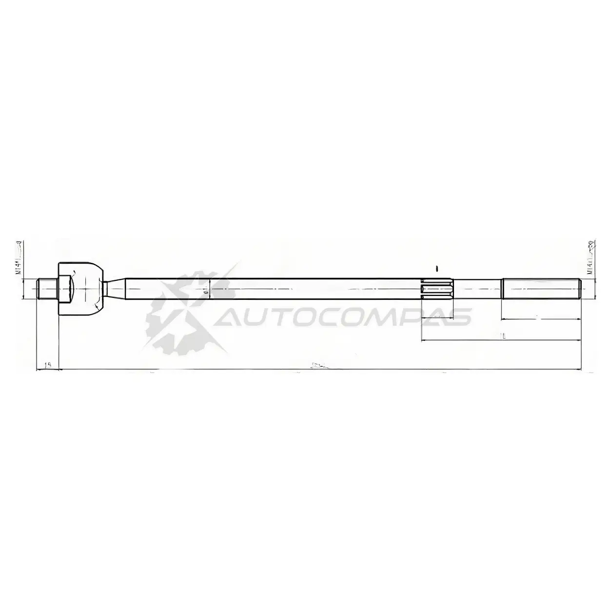 Рулевая тяга Toyota BB/CALDINA/CARINA/CORONA/ECHO/GAIA/IPSUM/IST/NADIA/RAUM/VITZ/YARIS 4WD 92-05 SAT ST4550359055 1422823237 0CAN P