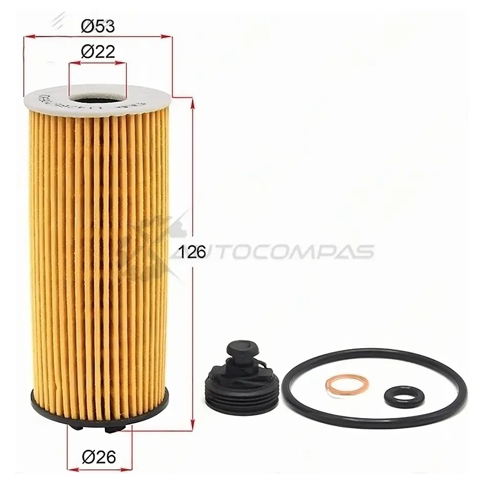 Масляный фильтр (картридж) BMW X1 F48 15-17/X2 18-/2-SERIES F22 14-17 SAT 1440512631 EPX AO1 ST11428570590