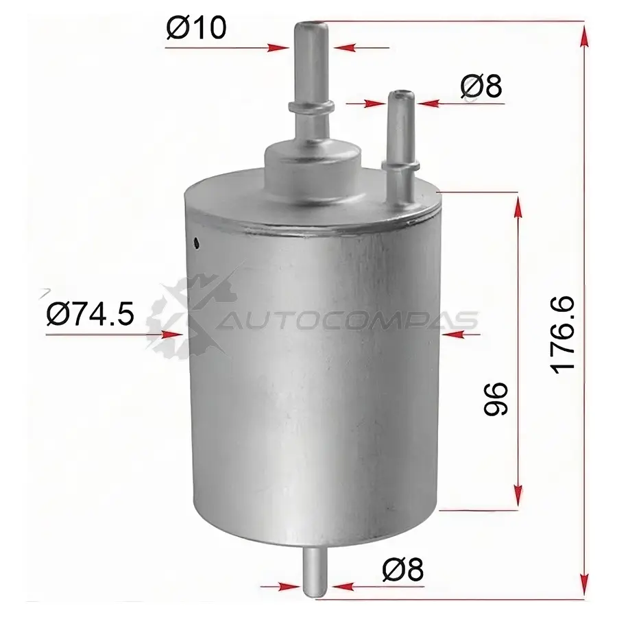 Топивный фильтр AUDI A4 1.8 4WD 00-08/A6 2.4/3.0/4.2 04-08 SAT T5QY H 1440546807 ST4F0201511D