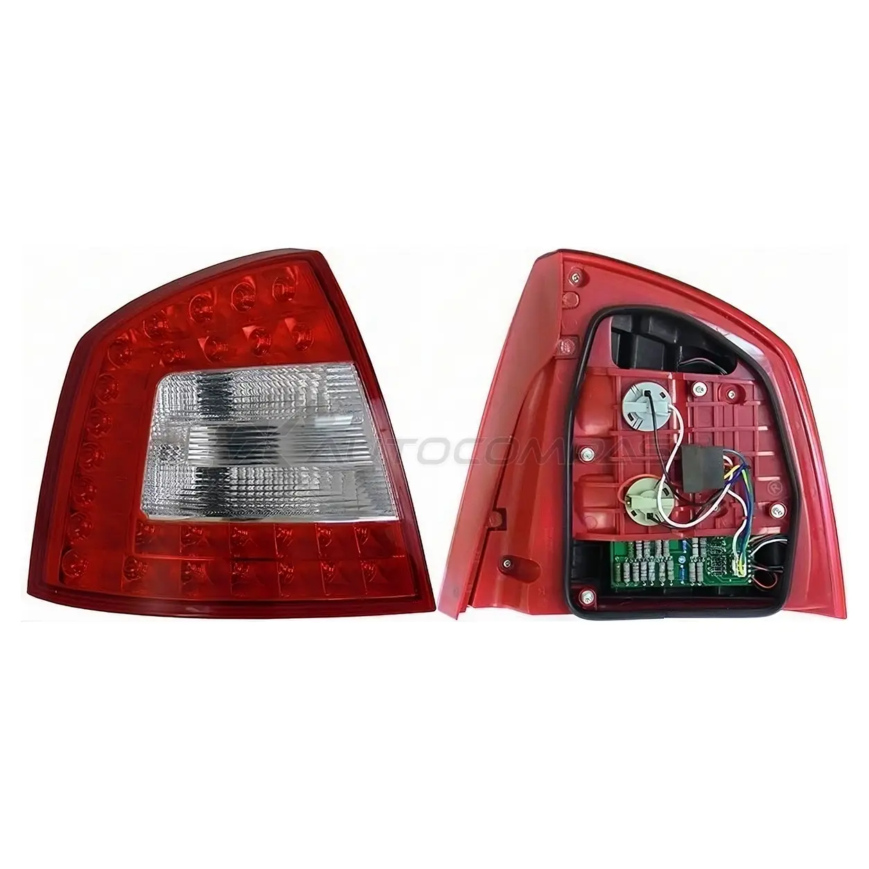 Задний фонарь SKODA OCTAVIA 08-13 слева 4D диод. SAT Z WANOUC ST6651922L 1422832177