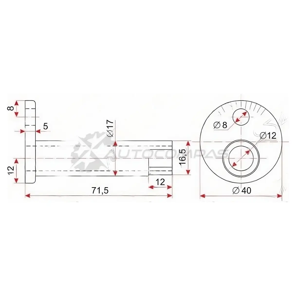 Развальный болт нижнего рычага Toyota CALDINA/CAMRY/GRACIA/VISTA/CARINA/CORONA/HARRIER/KLUGER/MARK2 SAT CJILVE M 1422830542 ST4840932030