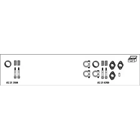 Система выпуска ОГ HJS MT-Cit16 O 3AHU ZXP29 1200803 изображение 0